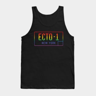 Ecto-1 Licence Plate (rainbow effect) Tank Top